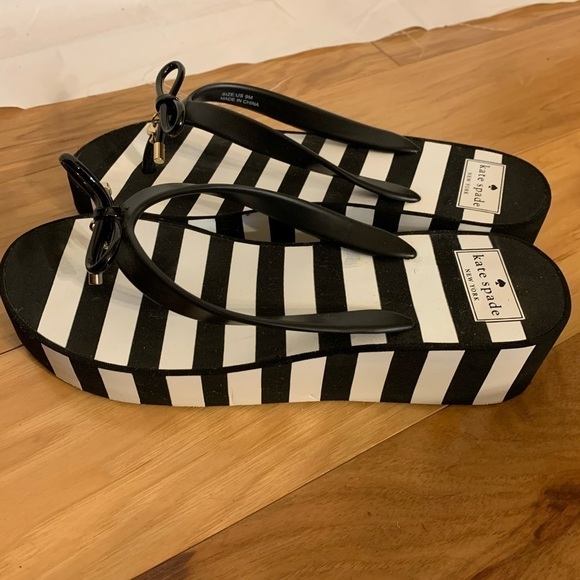 Kate spade Rhett black and white striped platform - Picture 3 of 6